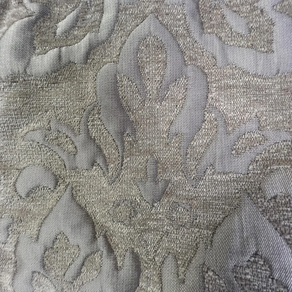 Chris‎ Madden Scalloped Valance Beige Floral Textured Curtain Made To Measure